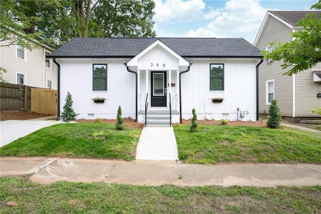 348 E Sprague St, Winston-Salem, NC 27127 - modern inspired farmhouse featuring crawl space, board and batten siding, and roof with shingles