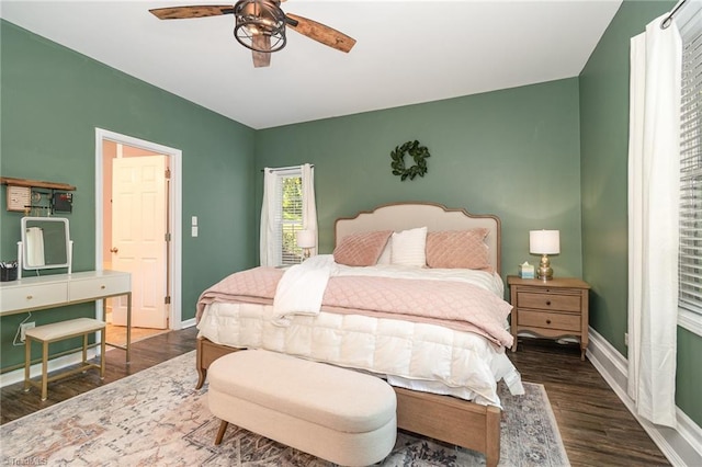 1029 Robbins St, Asheboro, NC 27203 - bedroom featuring wood finished floors and ceiling fan