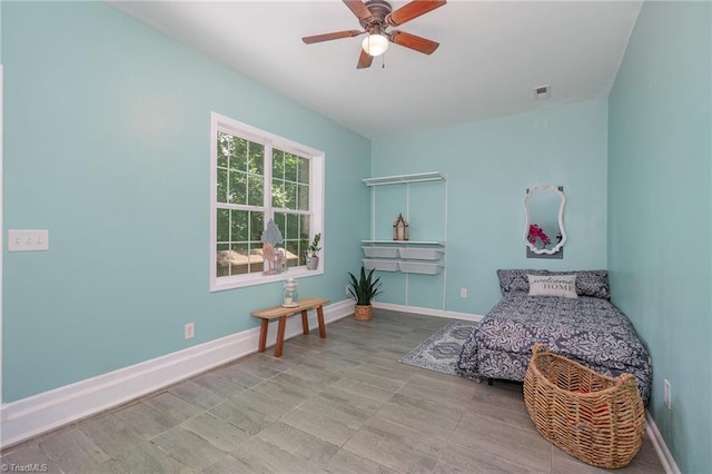 1029 Robbins St, Asheboro, NC 27203 - bedroom with baseboards and ceiling fan