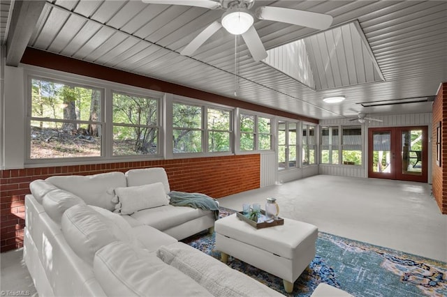 4701 Brock Dr, Hurdle Mills, NC 27541 - sunroom with french doors