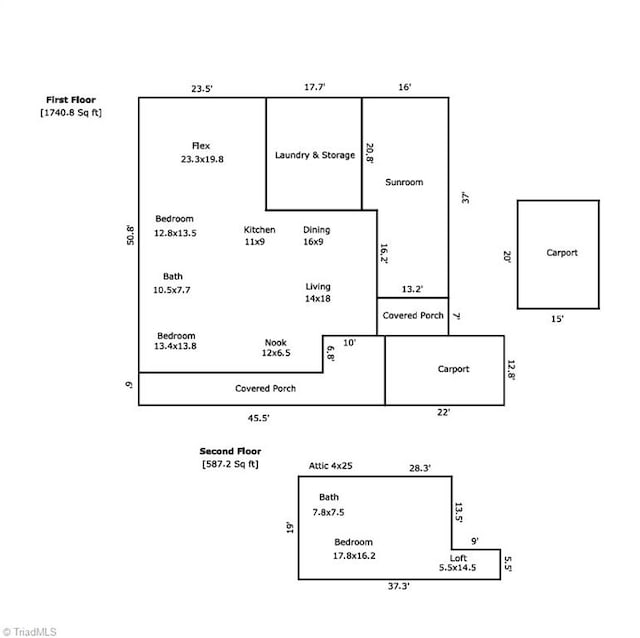 4701 Brock Dr, Hurdle Mills, NC 27541 - floor plan / room layout