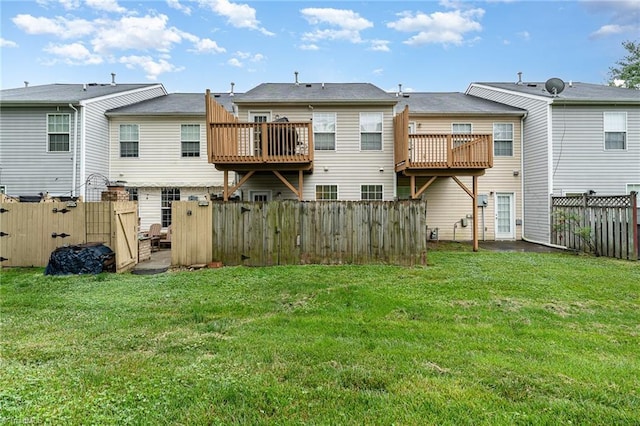 3840 Tarrant Trace Cir, High Point, NC 27265 - rear view of property featuring a deck and a gate