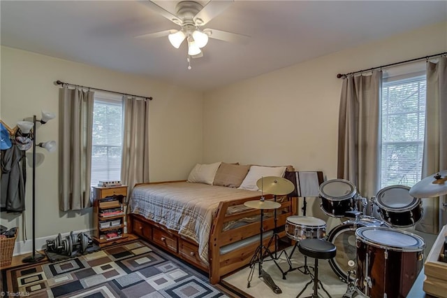509 Florham Dr, High Point, NC 27262 - bedroom featuring multiple windows and a ceiling fan