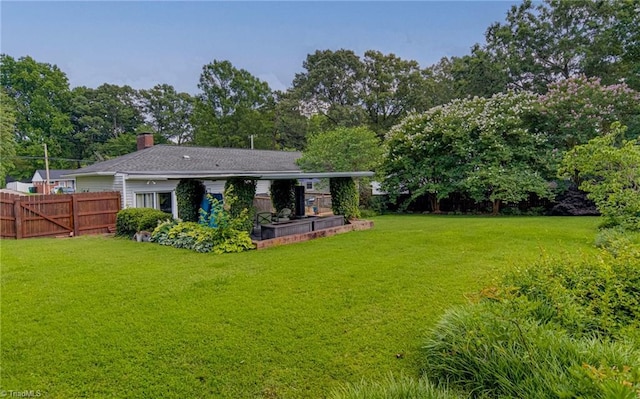 509 Florham Dr, High Point, NC 27262 - back of property with a chimney and view of scattered trees