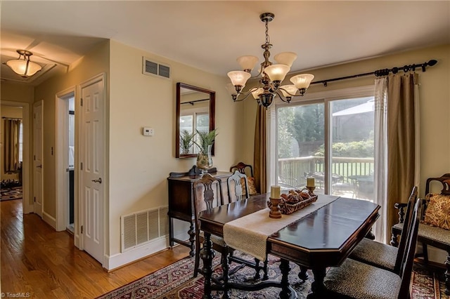 509 Florham Dr, High Point, NC 27262 - dining area featuring a chandelier and light wood finished floors