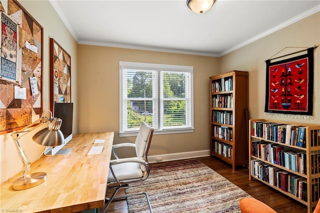 2075 Craig St, Winston-Salem, NC 27103 - office space with wood finished floors, ornamental molding, and baseboards