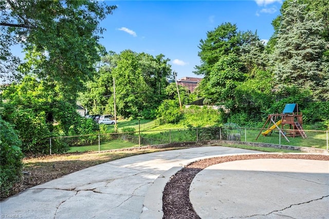 2075 Craig St, Winston-Salem, NC 27103 - view of community featuring a playground and a patio area