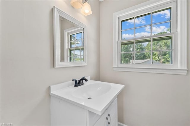 bathroom featuring vanity