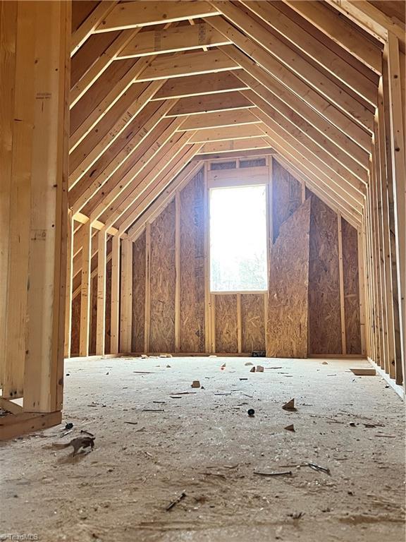848 Hidden Ct, Asheboro, NC 27205 - view of unfinished attic