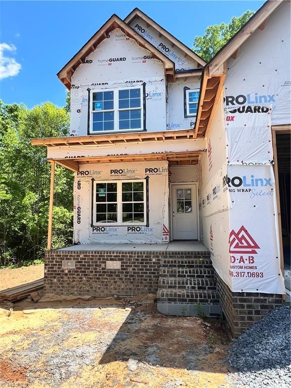 848 Hidden Ct, Asheboro, NC 27205 - unfinished property with a porch
