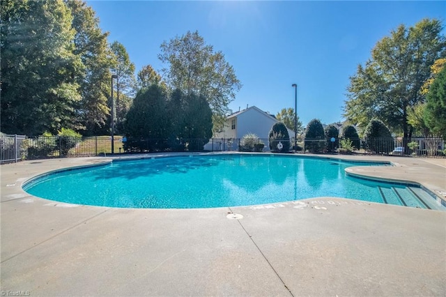 view of pool with a patio area