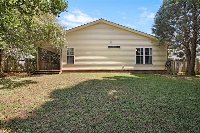 view of back of property