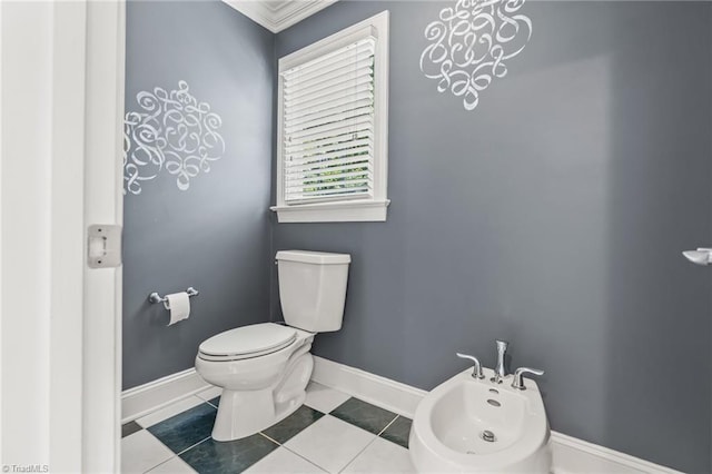 8040 Crosscreek Trl, Pfafftown, NC 27040 - bathroom featuring a bidet and tile patterned flooring
