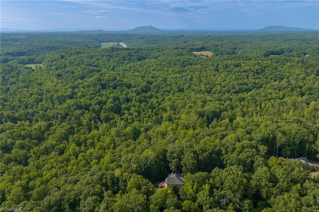 8040 Crosscreek Trl, Pfafftown, NC 27040 - bird's eye view of a heavily wooded area and a mountainous background