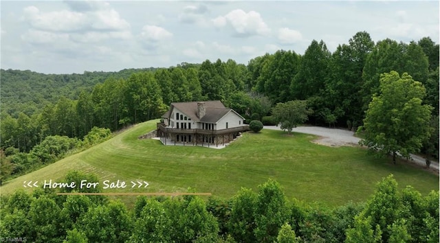 4933 W NC Highway 268, Wilkesboro, NC 28697 - aerial view of property and surrounding area with a forest