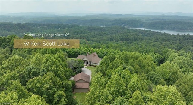 4933 W NC Highway 268, Wilkesboro, NC 28697 - bird's eye view of a heavily wooded area and a large body of water