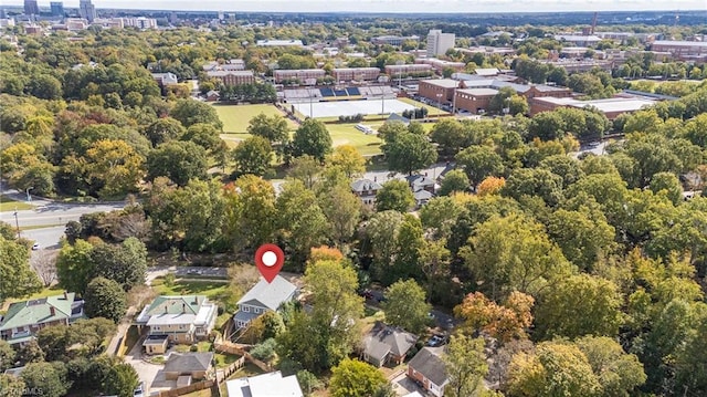 birds eye view of property featuring a residential view