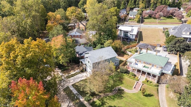 drone / aerial view featuring a residential view