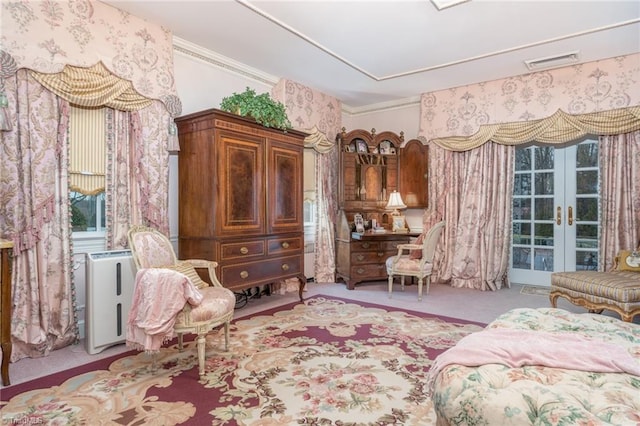 6 Curtis Ct, Thomasville, NC 27360 - sitting room featuring french doors, carpet, and healthy amount of natural light