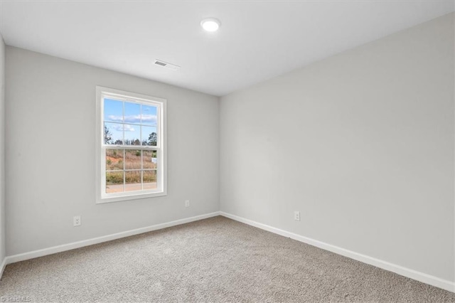 view of carpeted empty room