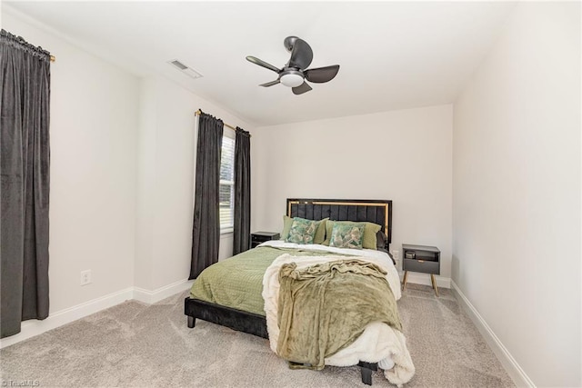 111 Park Place Cir, Winston-Salem, NC 27107 - bedroom with carpet flooring, baseboards, and a ceiling fan