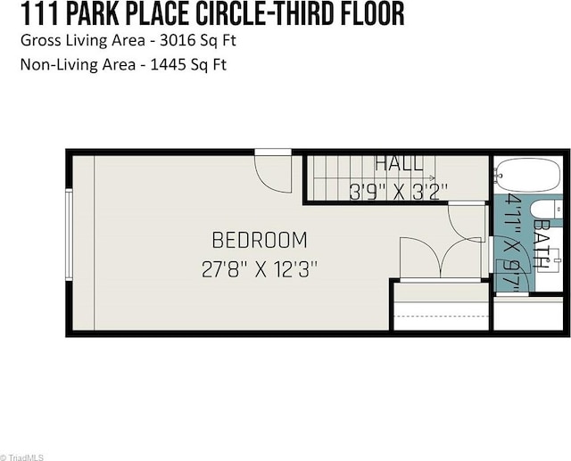 111 Park Place Cir, Winston-Salem, NC 27107 - property floor plan