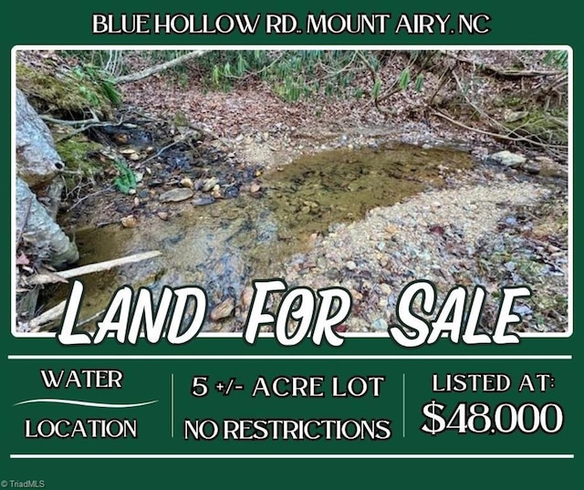 00 Blue Hollow Rd, Mount Airy NC, 27030 land for sale