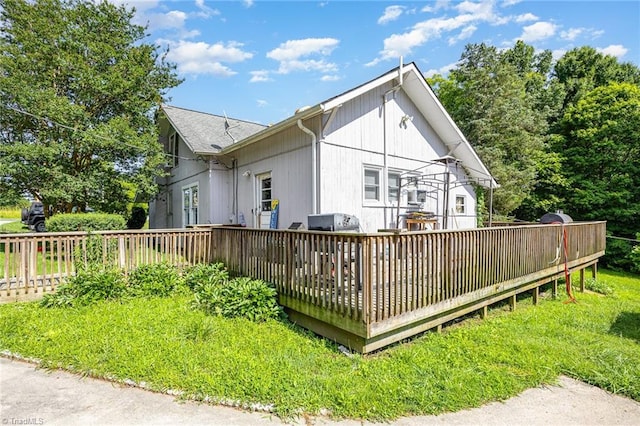 7387 NC Highway 62, Trinity, NC 27370 - back of house featuring a wooden deck