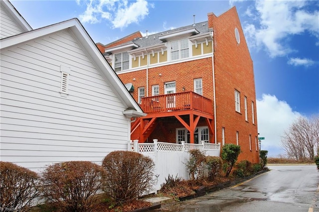 view of rear view of property