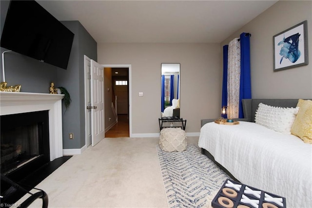 bedroom featuring carpet floors