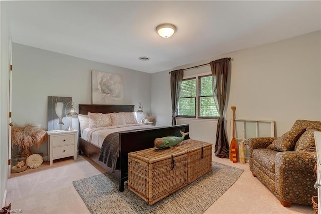 bedroom with carpet floors