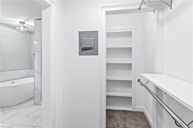 968 Avon Rd, Winston-Salem, NC 27104 - spacious closet with electric panel and light carpet
