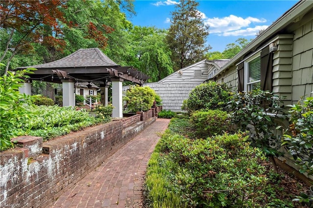 968 Avon Rd, Winston-Salem, NC 27104 - view of yard featuring a gazebo