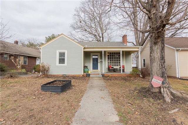 view of front of house with a porch