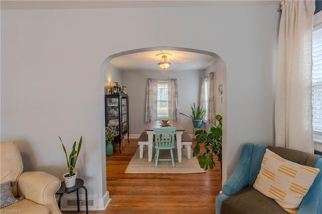 dining room featuring hardwood / wood-style floors