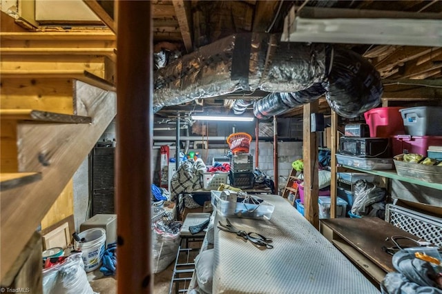 view of storage room