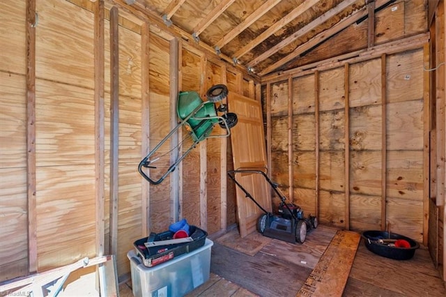 view of storage room