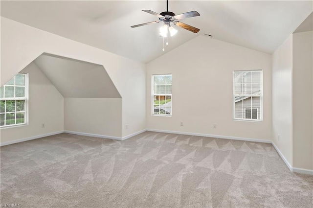 1771 Timber Cove Ct, Winston-Salem, NC 27127 - additional living space featuring vaulted ceiling, carpet, healthy amount of natural light, and baseboards