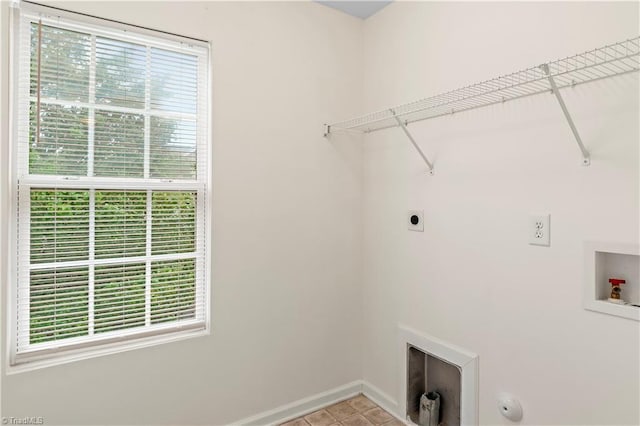 1771 Timber Cove Ct, Winston-Salem, NC 27127 - washroom with electric dryer hookup, hookup for a washing machine, and baseboards