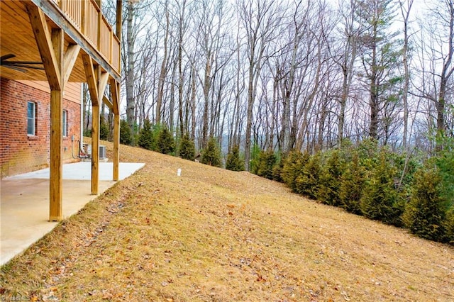 view of yard with a patio