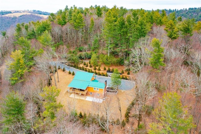 aerial view with a view of trees