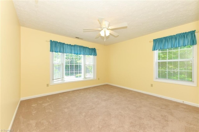 2377 Barber Rd, Elon, NC 27244 - carpeted empty room featuring ceiling fan, baseboards, and a textured ceiling