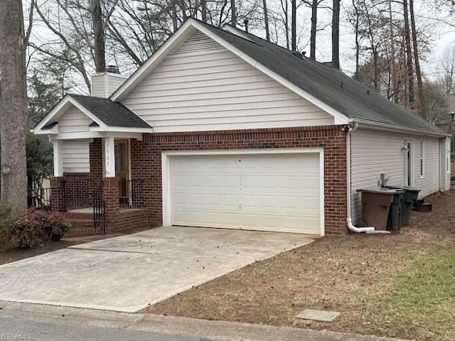 view of front of house featuring a garage