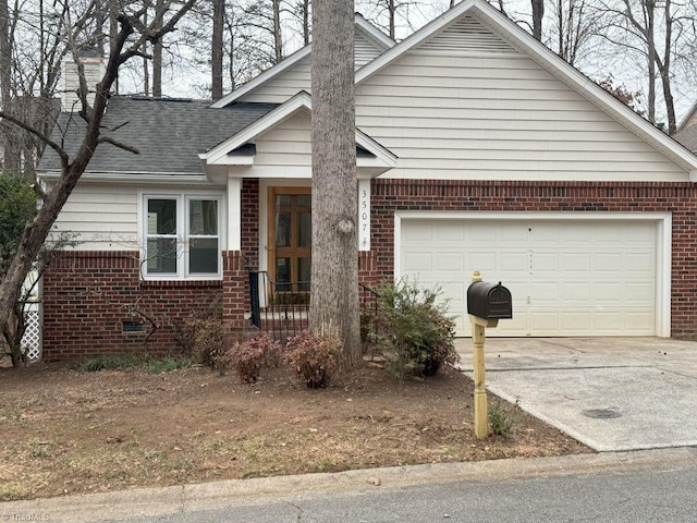 view of front of house featuring a garage