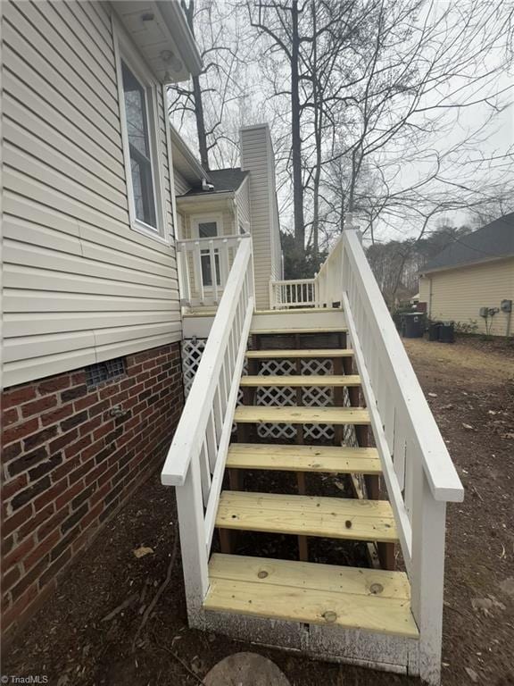 view of stairs