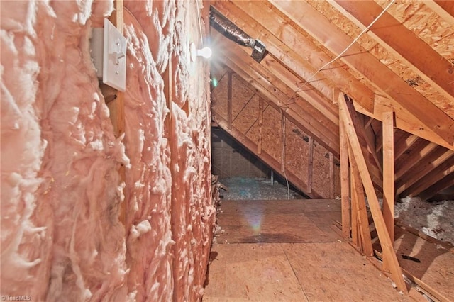 view of attic