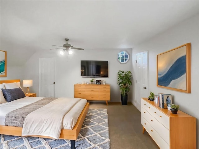 5605 Southstone Dr, Greensboro, NC 27406 - bedroom featuring carpet floors, a ceiling fan, and baseboards