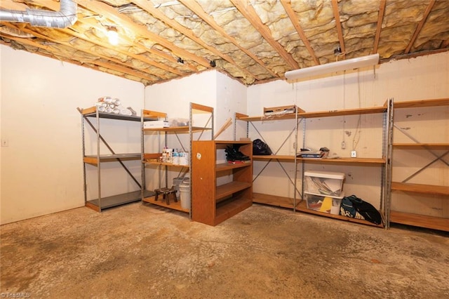 view of basement