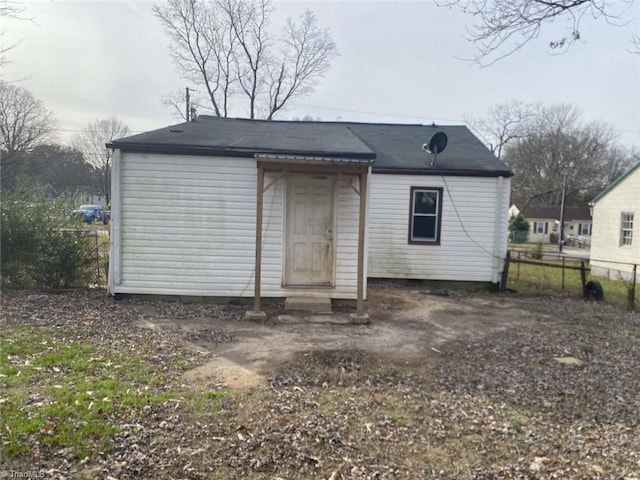 view of rear view of property