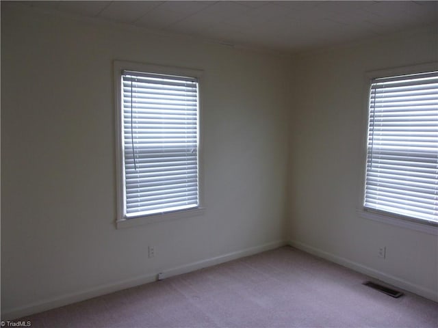 view of carpeted empty room